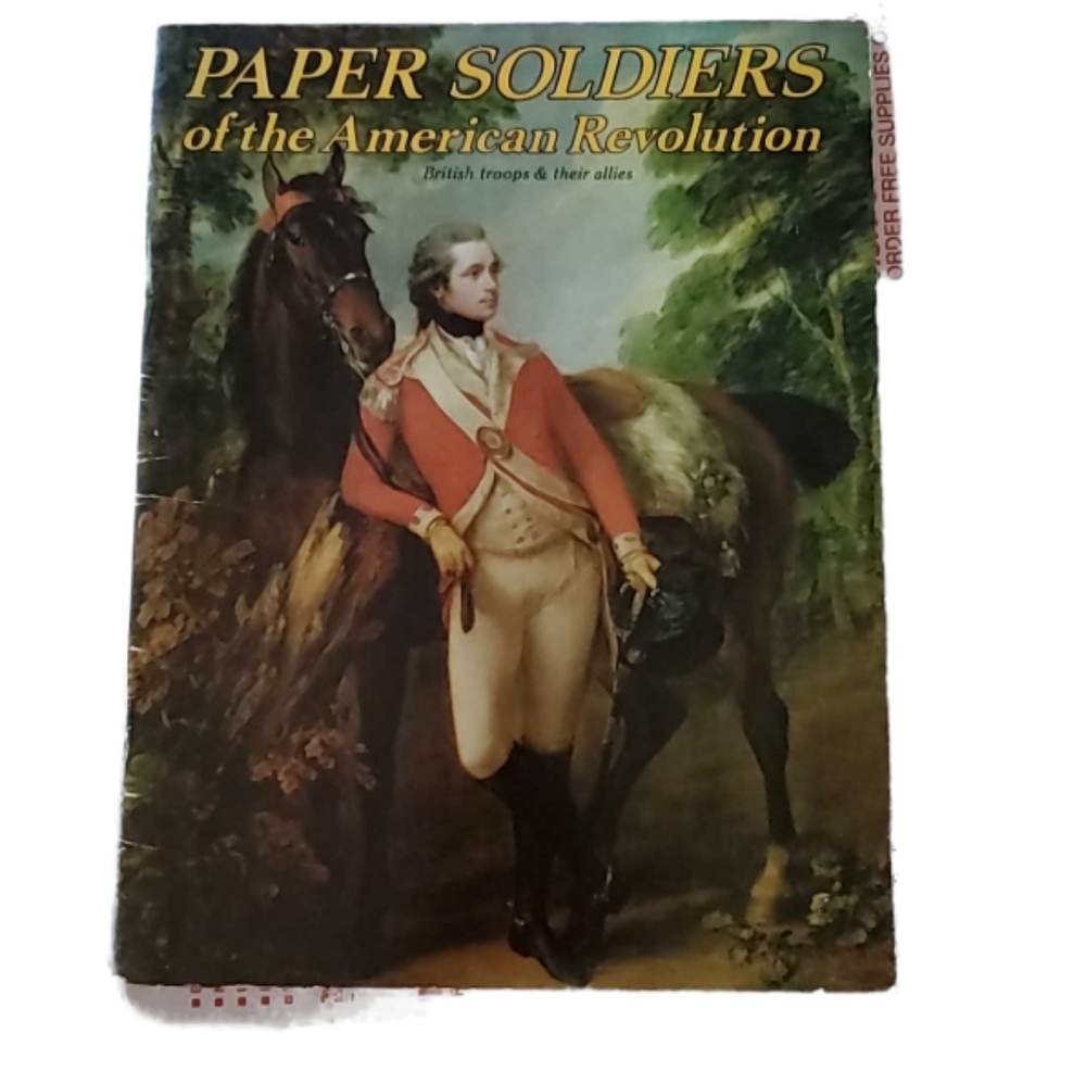 1975 Paper Soldiers of the American Revolution Paperback Activity Book